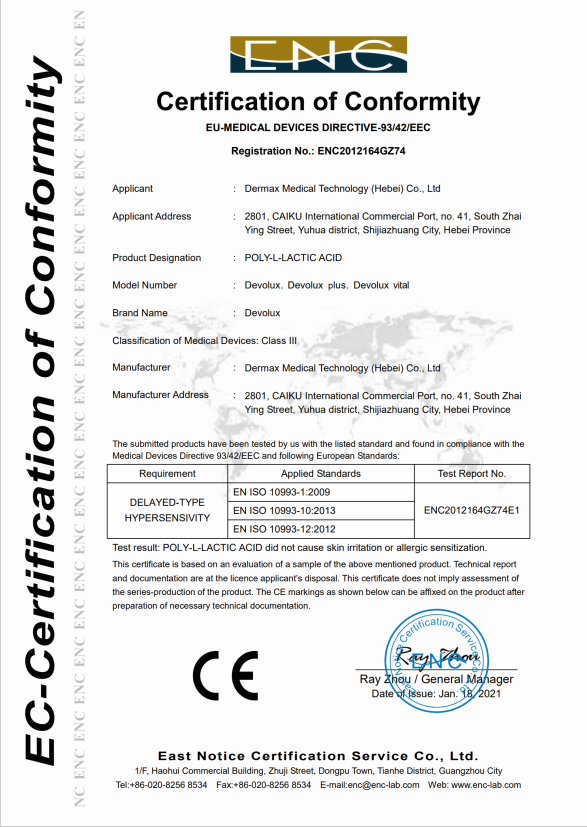 Devolux Vital is CE certified