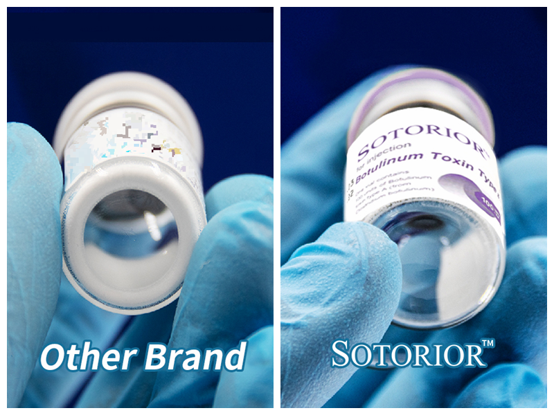 comparison of sotorior with other botulinum toxin brands