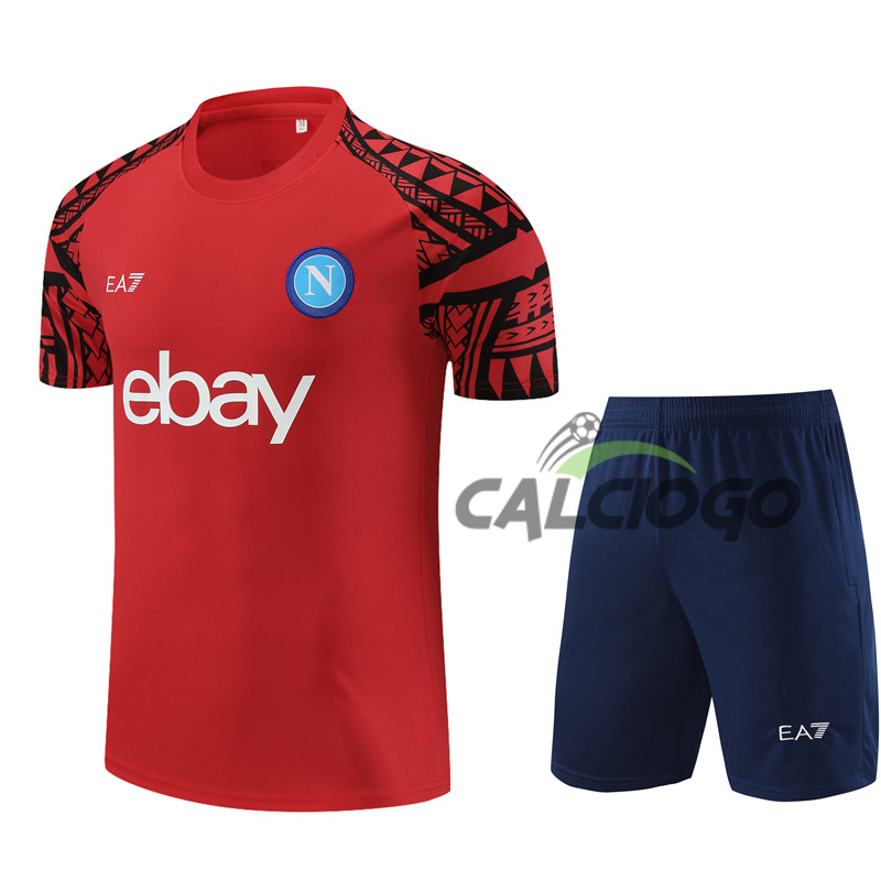 Kit Maglia SSC Napoli Rosso Jersey 2023-2024  