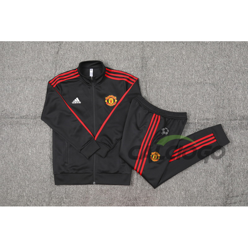 Tuta Calcio Manchester United Felpa Nero 2023-2024