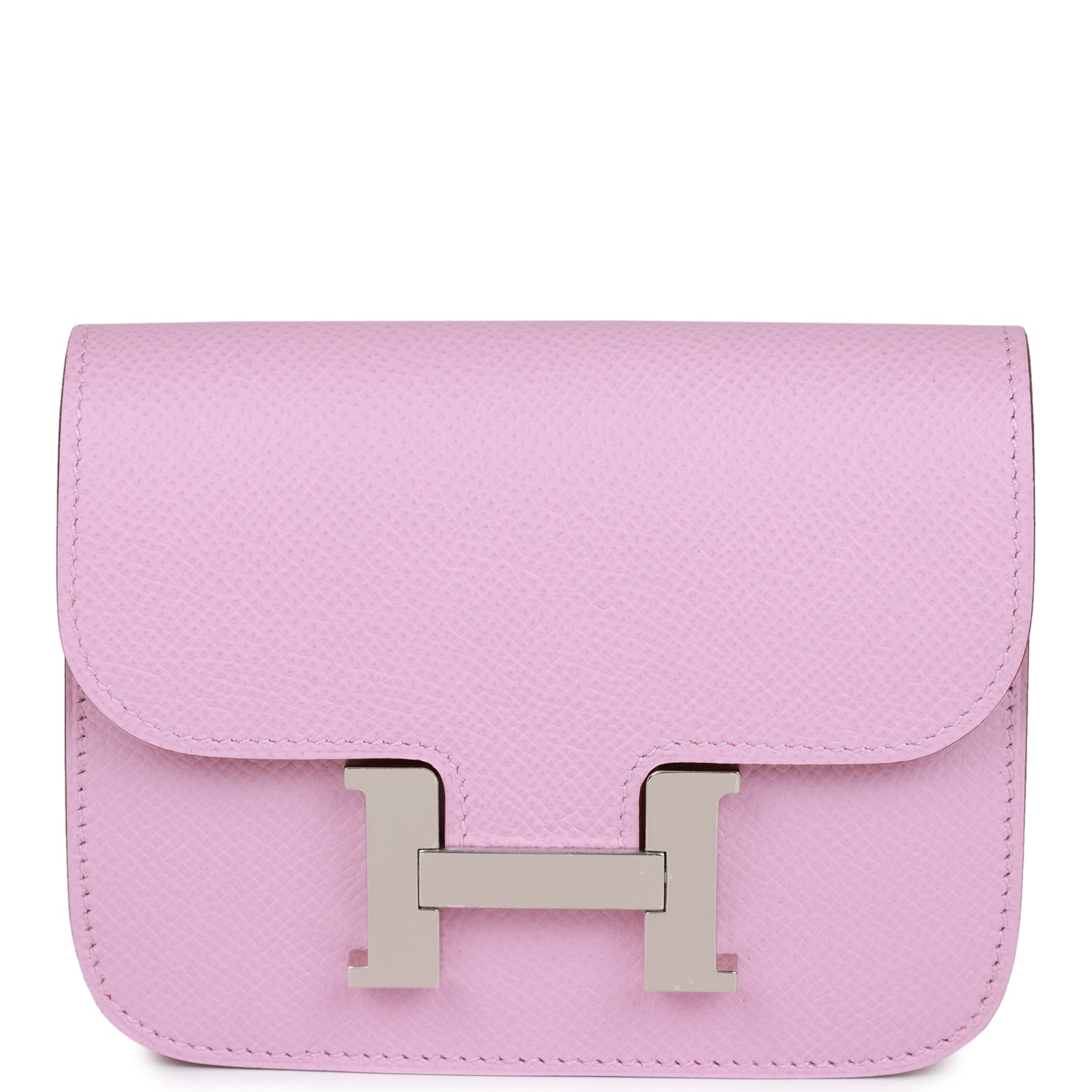 Hermès Constance Slim Wallet Mauve Sylvestre Epsom Palladium Hardware