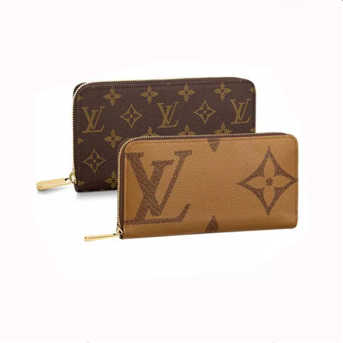 LOUIS VUITTON Zippy wallet long wallet 2-piece set deals Ref: M69353 + M60017