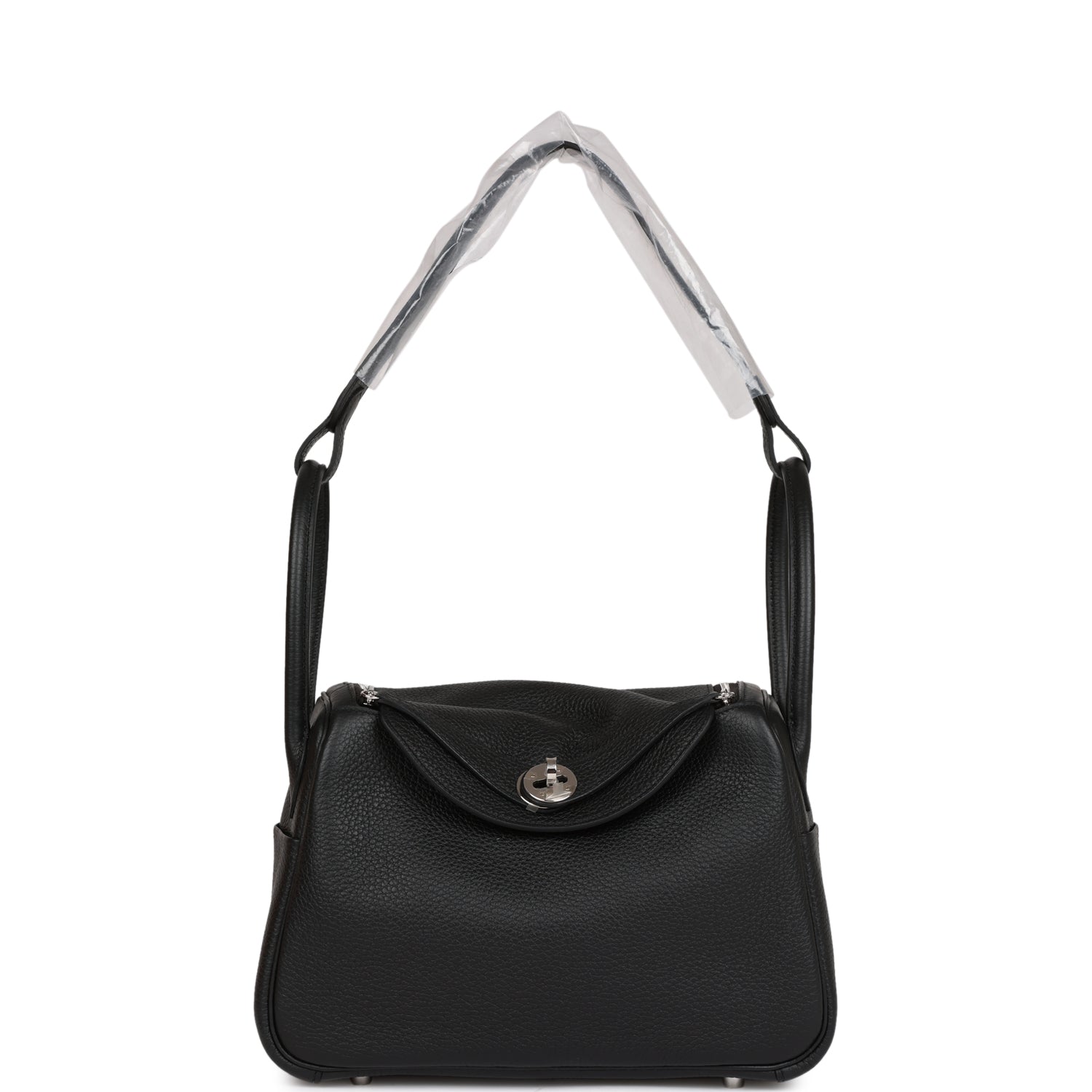 Hermès Lindy 26 Black Clemence Palladium Hardware