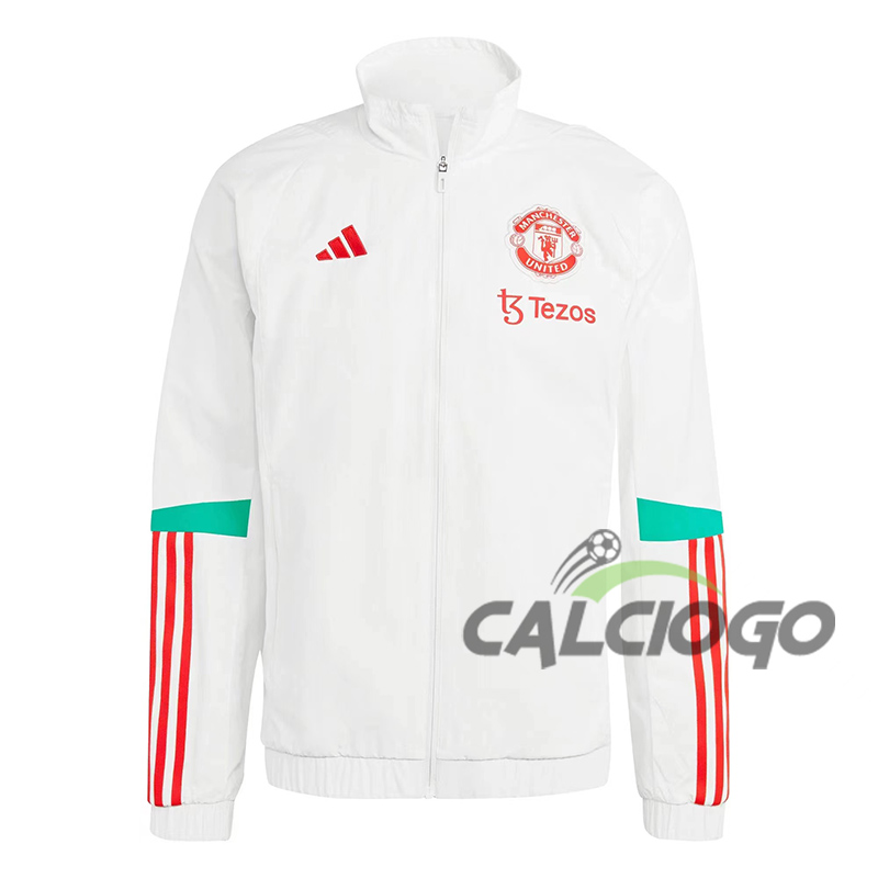 Giacca A Vento Manchester United Bianco 2023