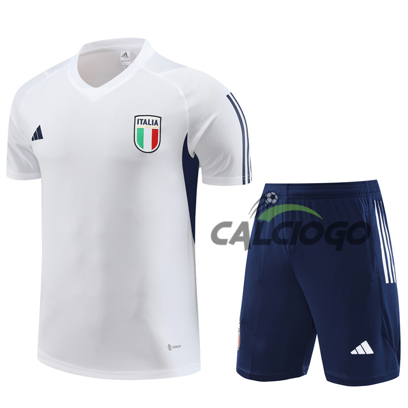 Kit Maglia Italia Bianco Jersey 2023-2024 