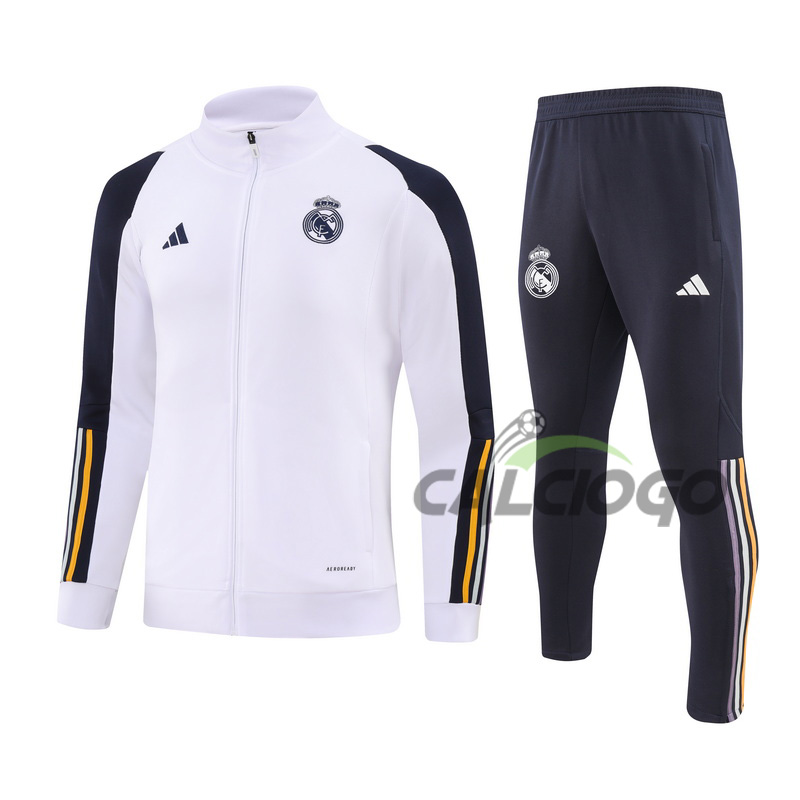 Tuta Calcio Real Madrid Felpa Zips Top 2023-2024