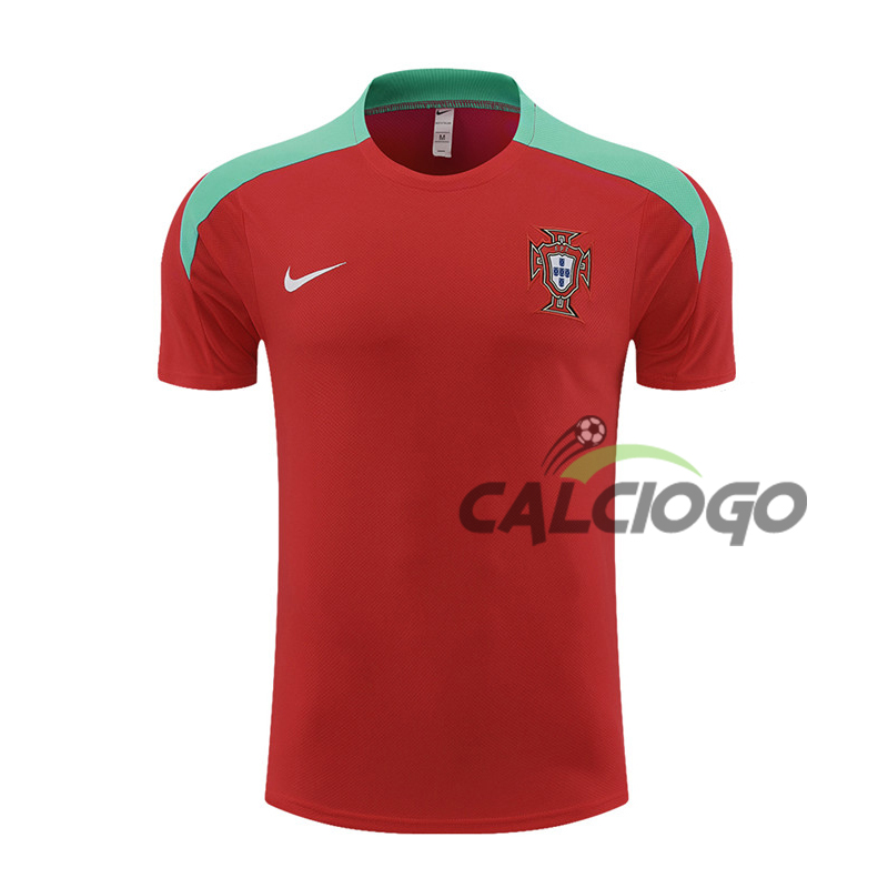 Maglia Portugal Rosso Manica Corta Jersey 2024-2025
