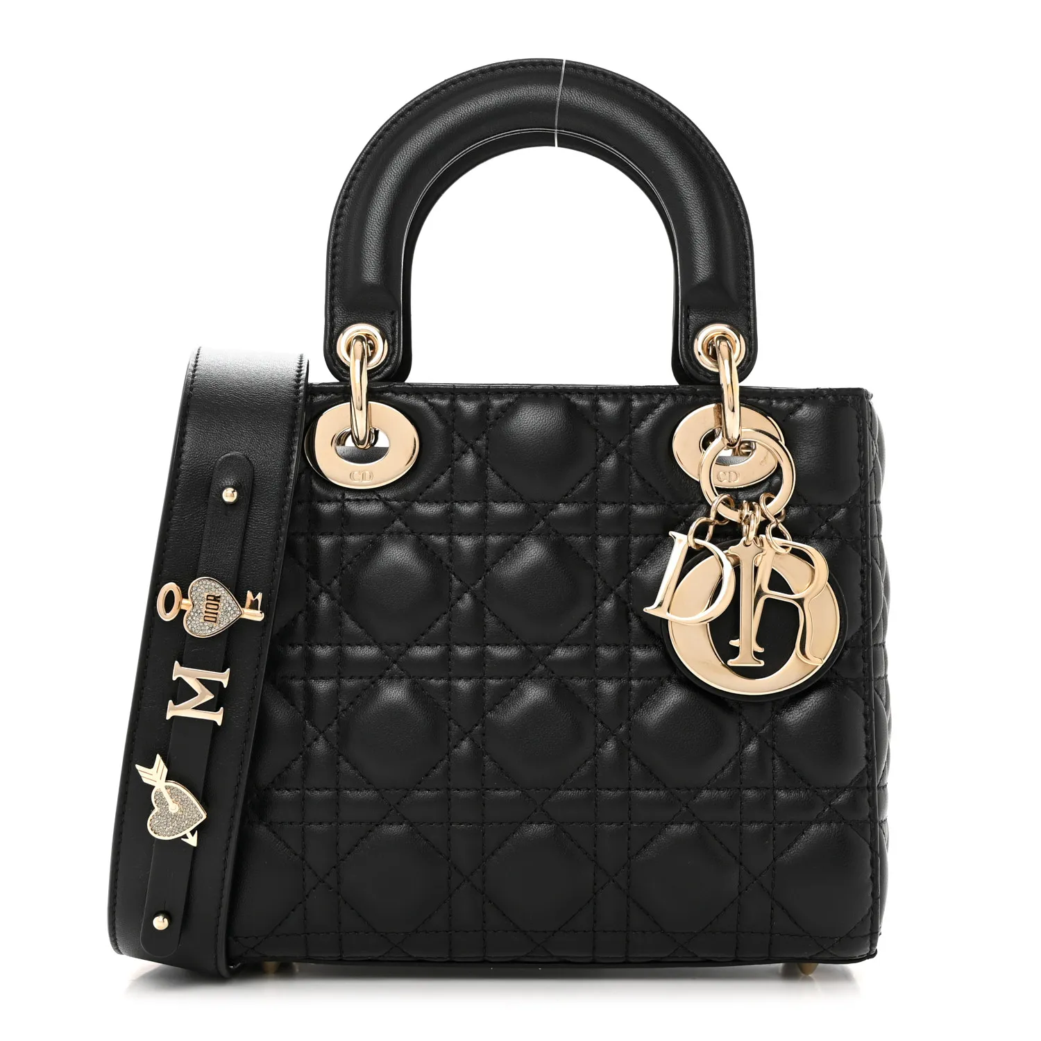 DIOR Lambskin Cannage Small My ABCDior Lady Dior Black