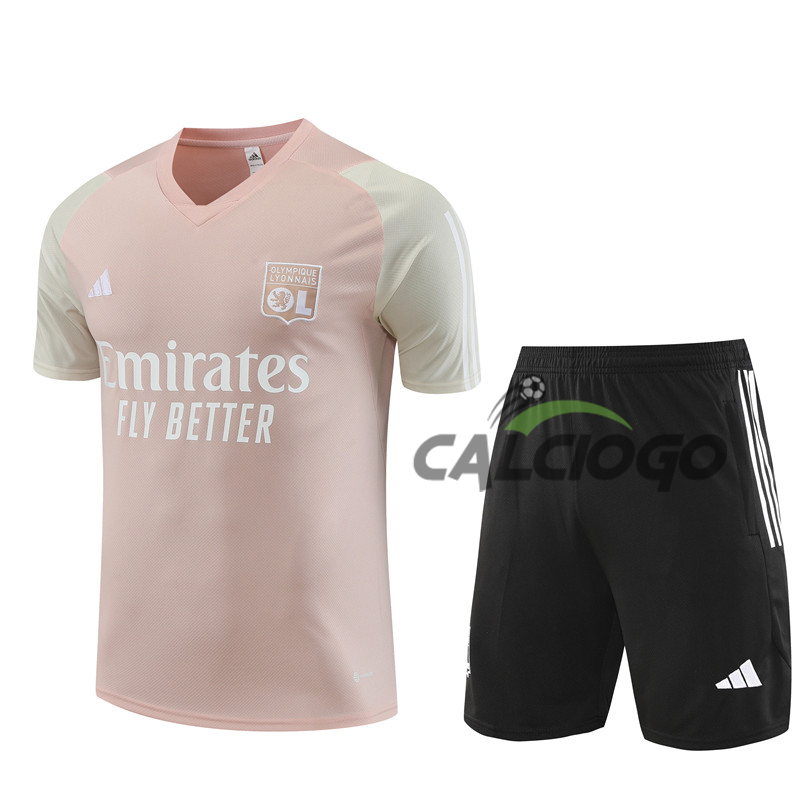 Kit Maglia Lyon OL Rosa Jersey 2023-2024