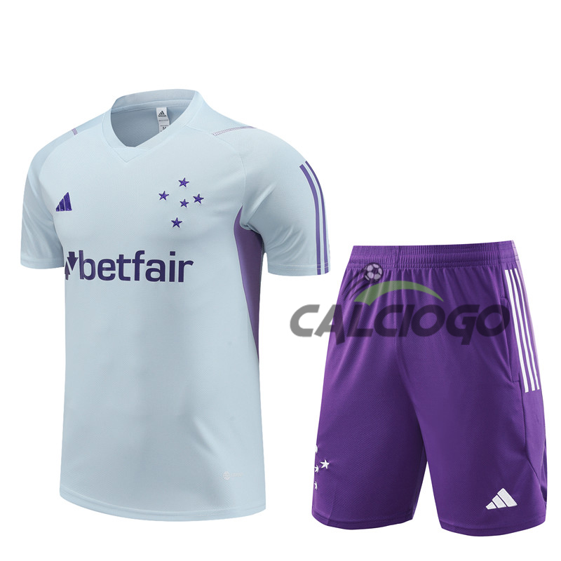Kit Maglia Cruzeiro Esporte Grigio 2023-2024