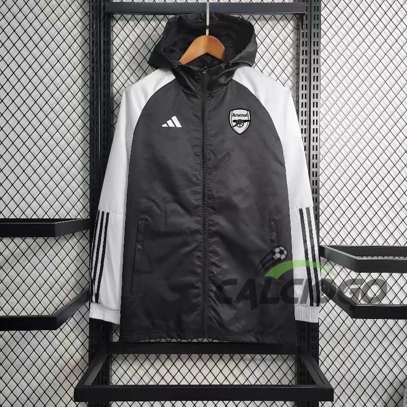 Giacca A Vento Arsenal Nero 2023