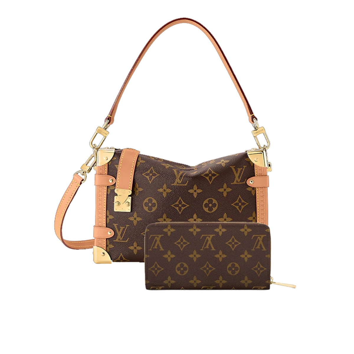 Louis Vuitton Side Trunk PM Bag Zippy wallet Ref:M46358+M60017