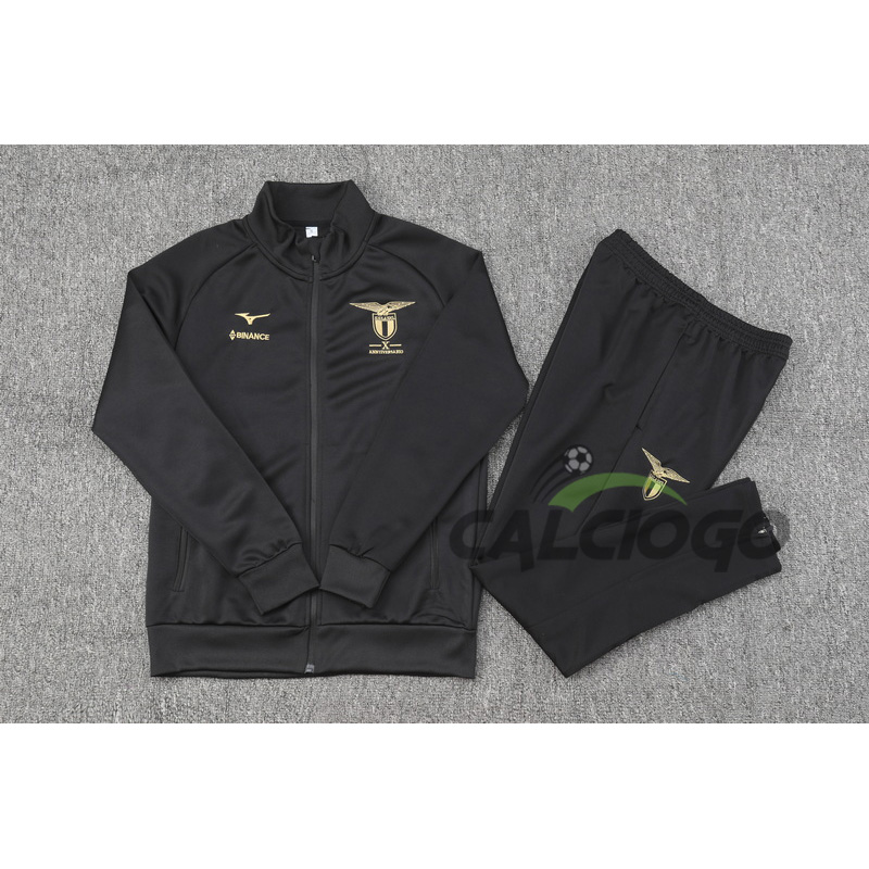 Tuta Calcio SS Lazio Felpa Zips Nero 2023-2024