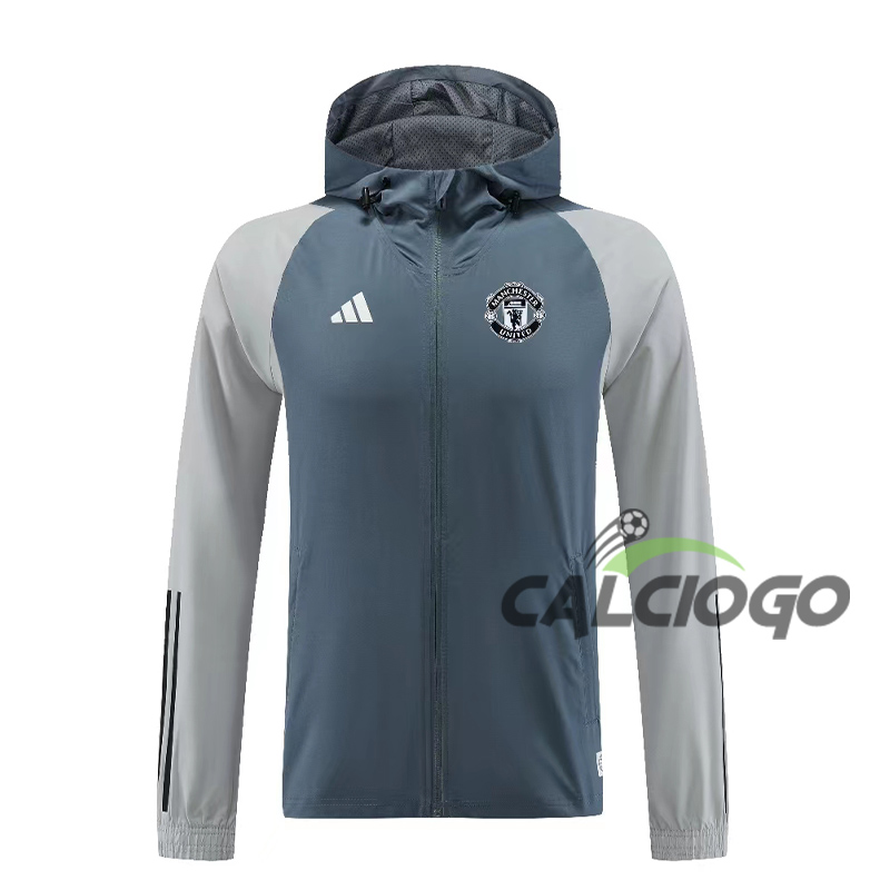 Giacca A Vento Manchester United Grigio 2023