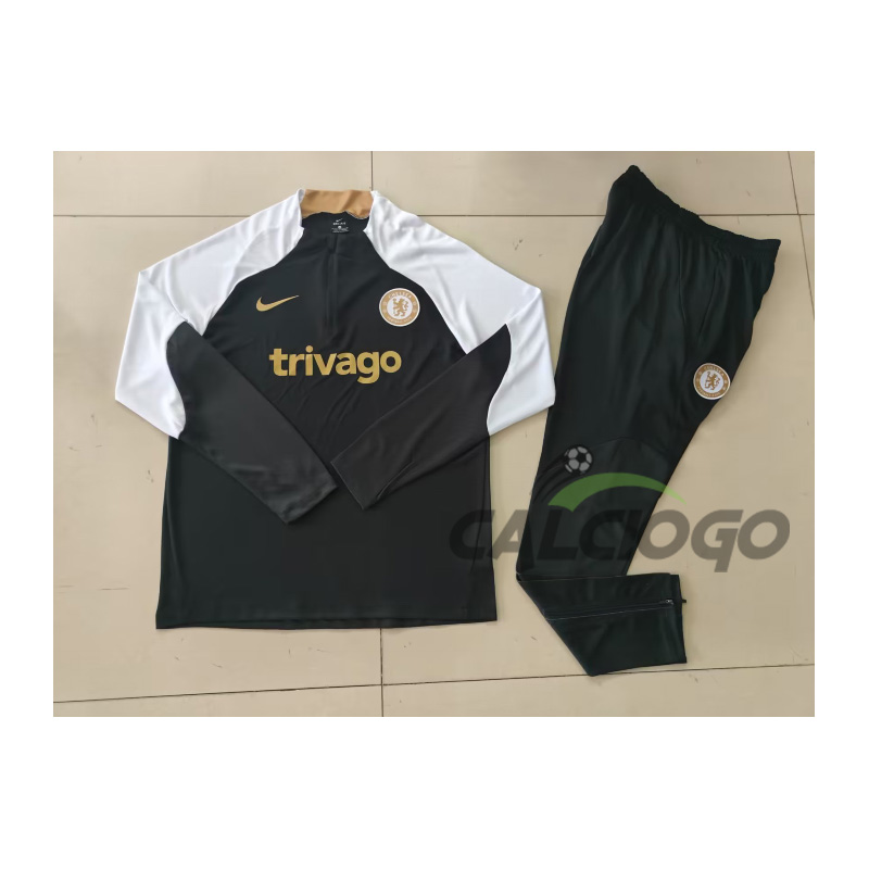 Tuta Calcio Chelsea Felpa Zips Top 2023-2024