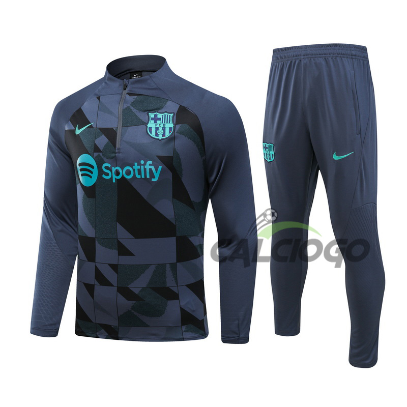 Tuta Calcio FC Barcellona Felpa Zips 2023-2024