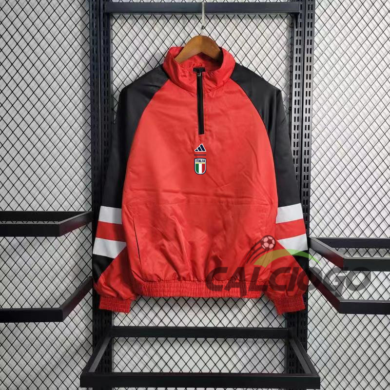 Giacca A Vento Italia Rosso 2023