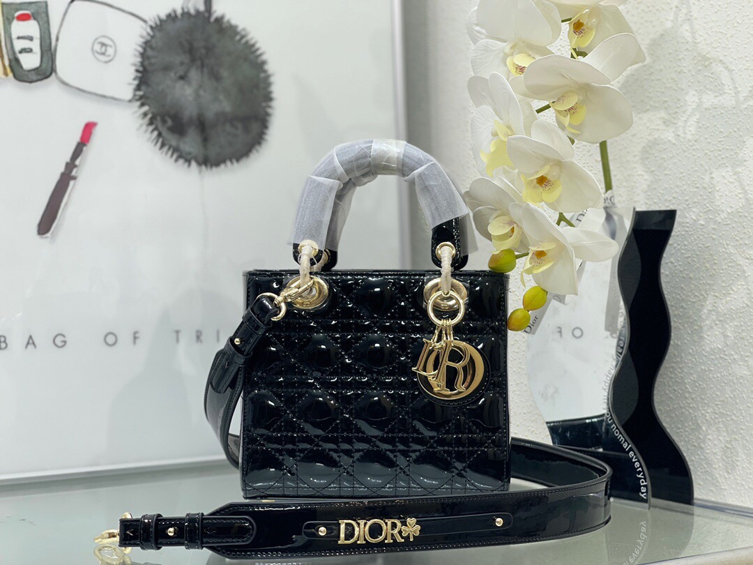 Dior black medium bag