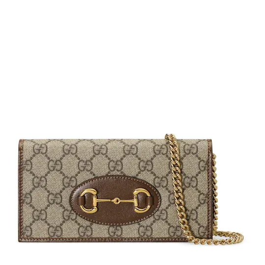 Gucci 1955 wallet with chain