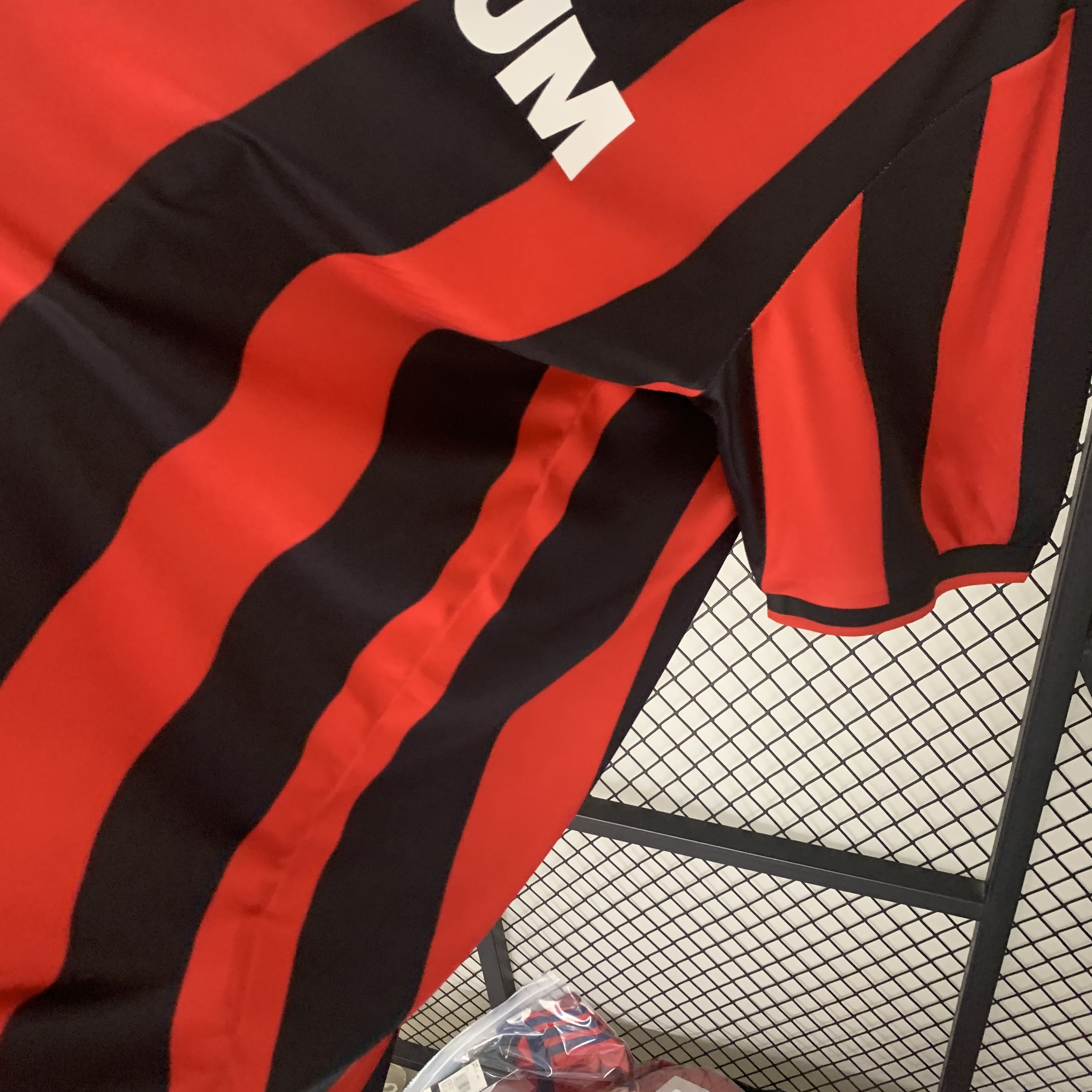 Retro AC Milan 90-91 Home Stadium Jersey-CKK-1