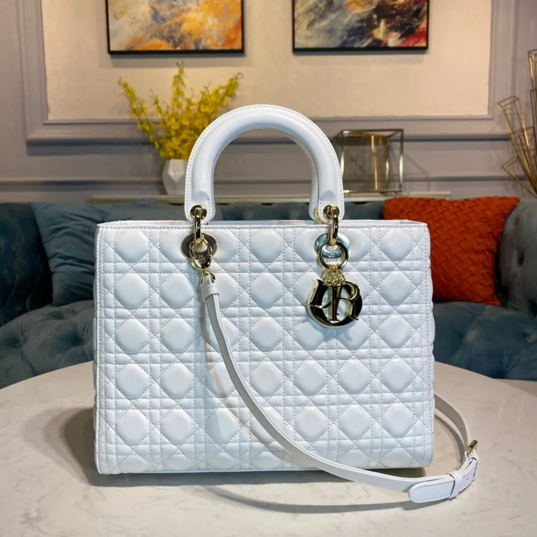 CHRISTIAN DIOR LARGE LADY DIOR BAG