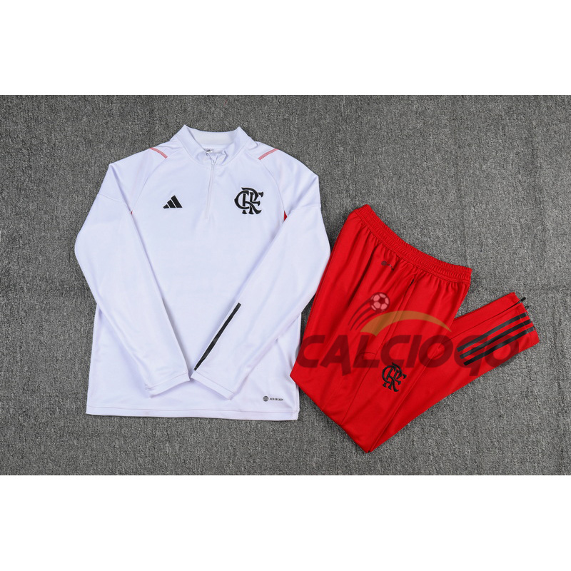 Tuta Calcio Flamengo Felpa Zips Top 2023-2024