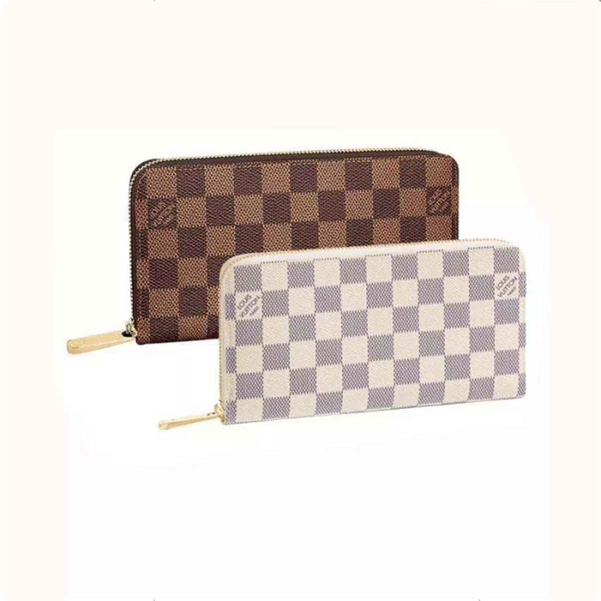 LOUIS VUITTON Zippy wallet long wallet 2-piece set deals Ref: N41661 + N41660