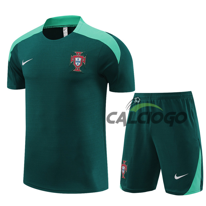 Tuta Sportiva Portugal Verde Jersey 2024-2025
