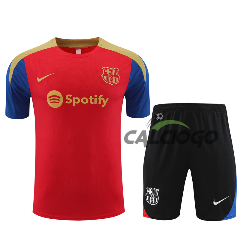 Kit Gara FC Barcellona Rosso Jersey 2024-2025