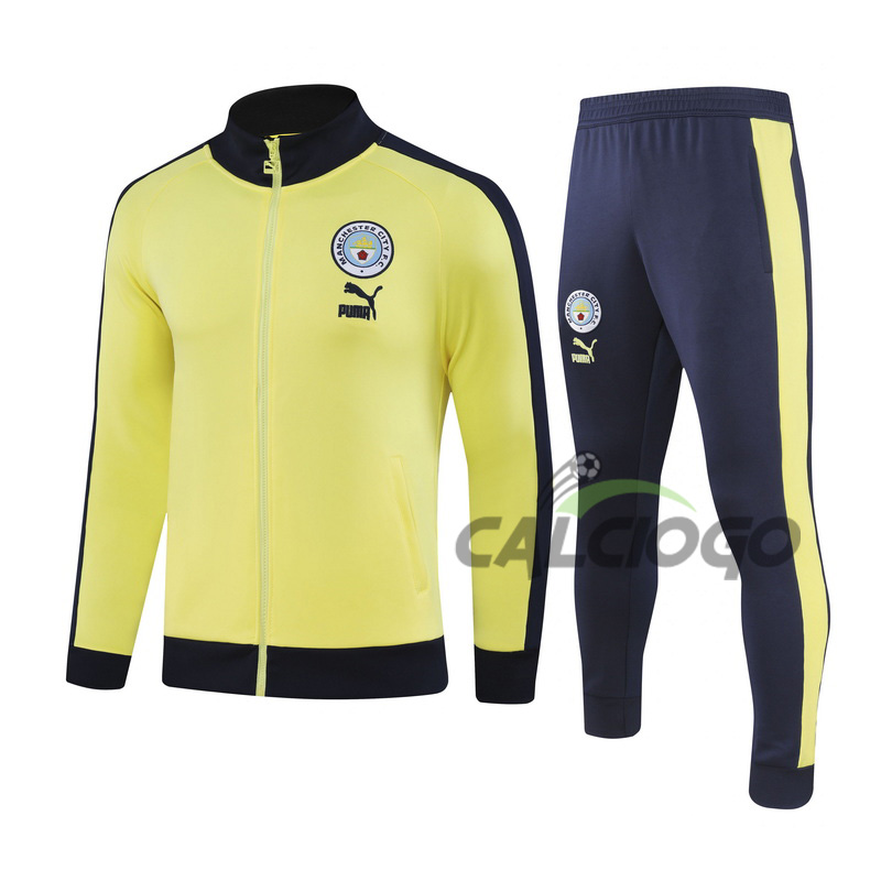 Tuta Calcio Manchester City Felpa Giallo 2023-2024