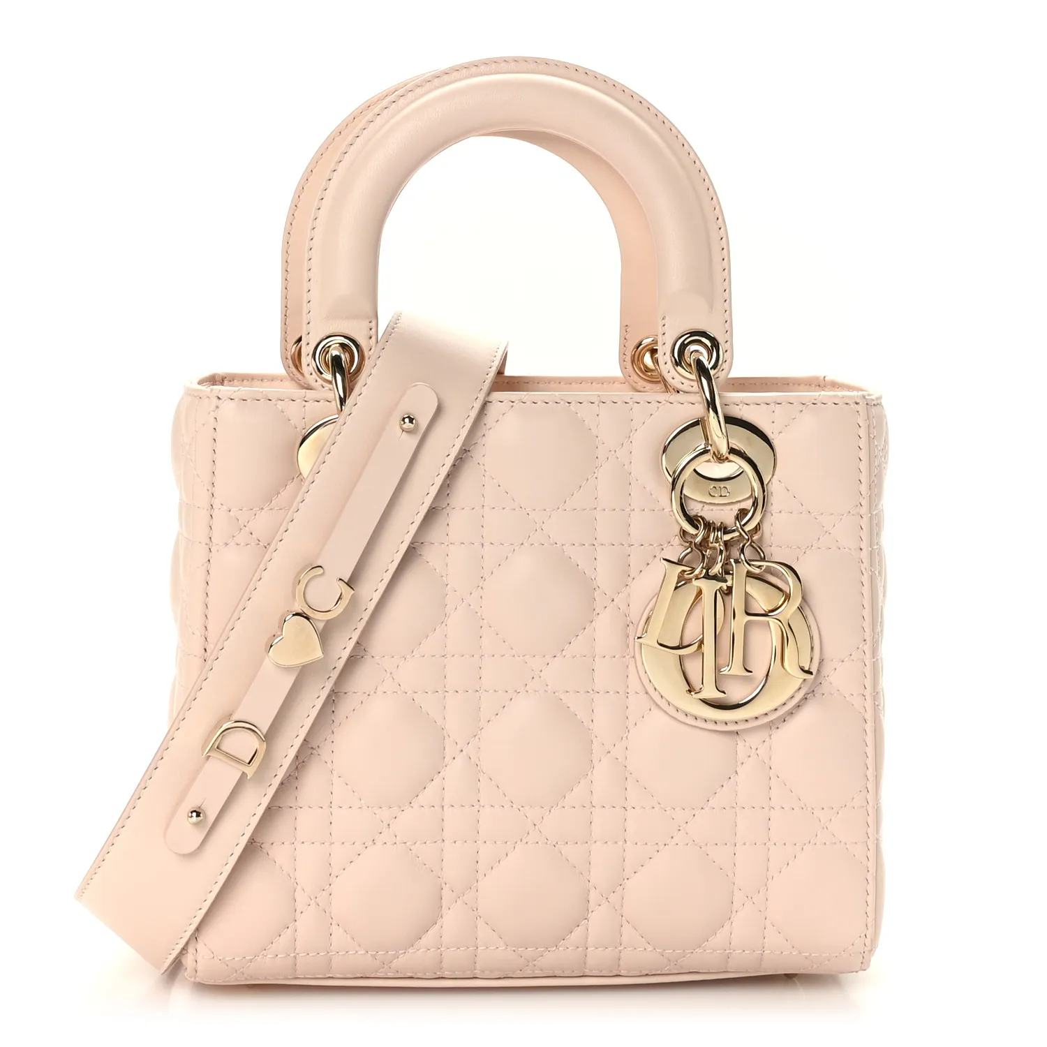 DIOR Lambskin Cannage Small My ABCDior Lady Dior Light Pink