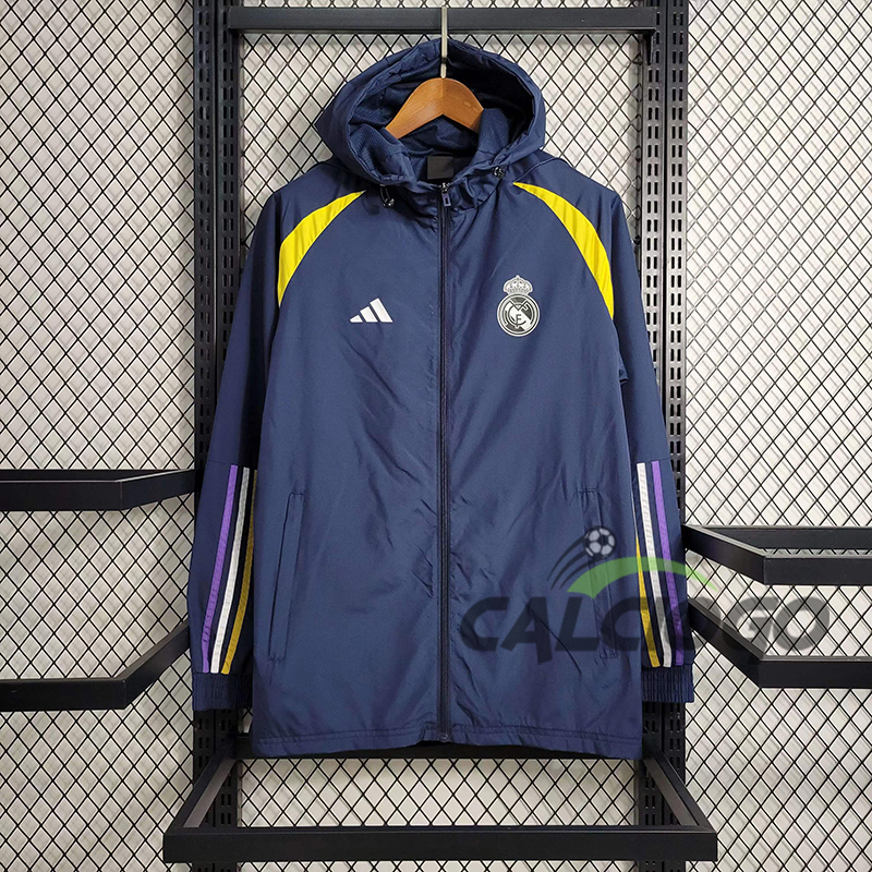 Giacca A Vento Real Madrid Blu 2023