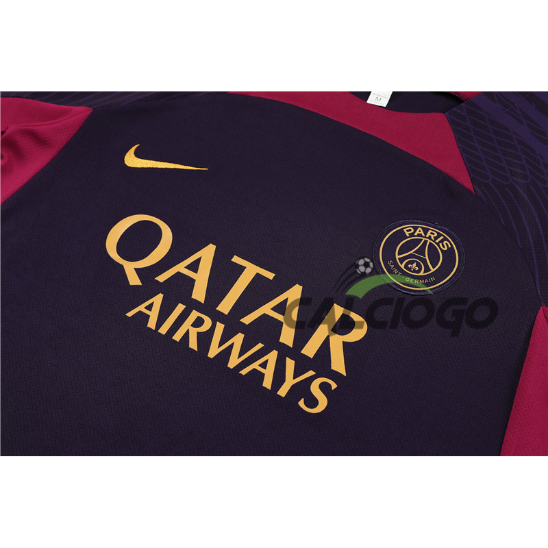 Maglia Paris PSG Blu Viola Jersey 2023-2024