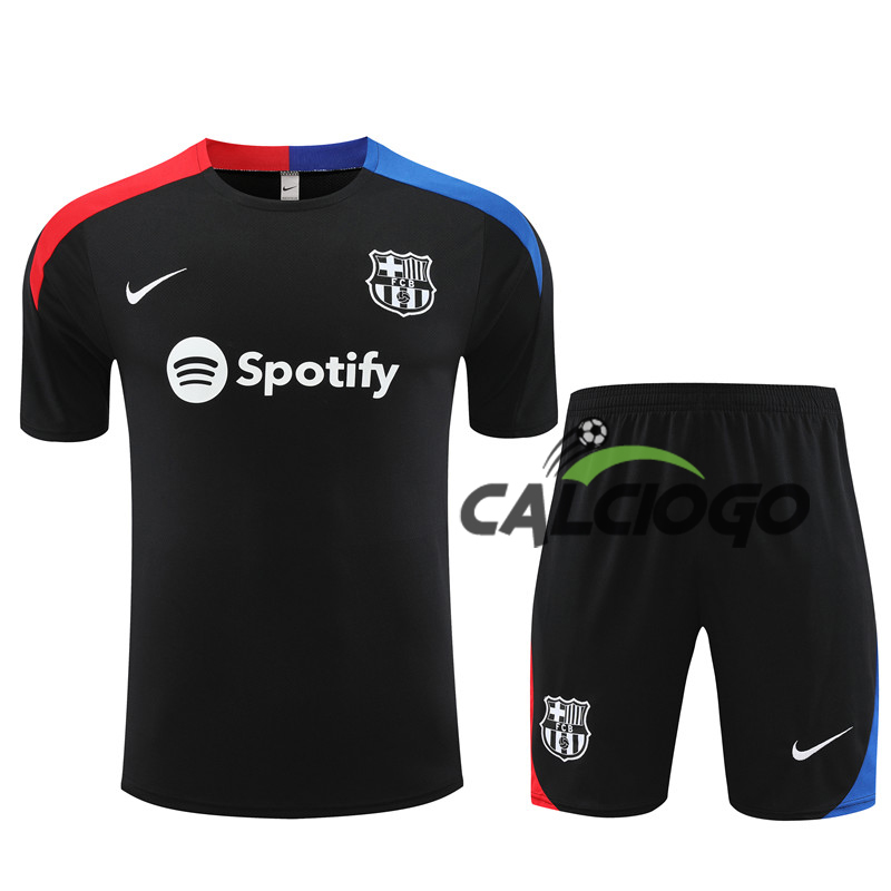 Tuta Sportiva FC Barcellona Nero Jersey 2024-2025