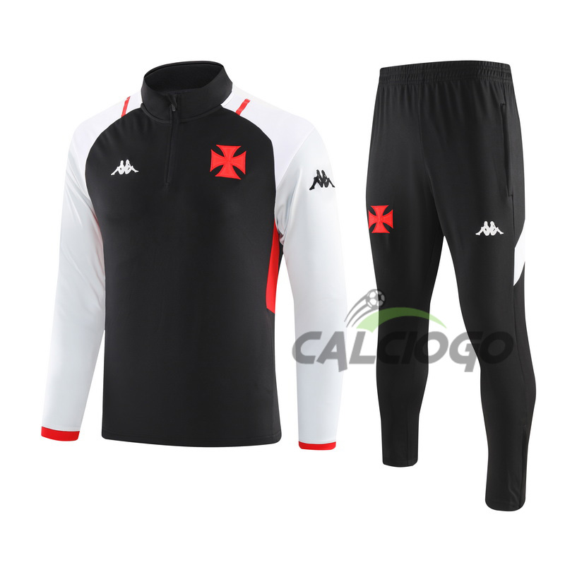 Tuta Vasco da Gama Felpa Zips Nero 2023-2024