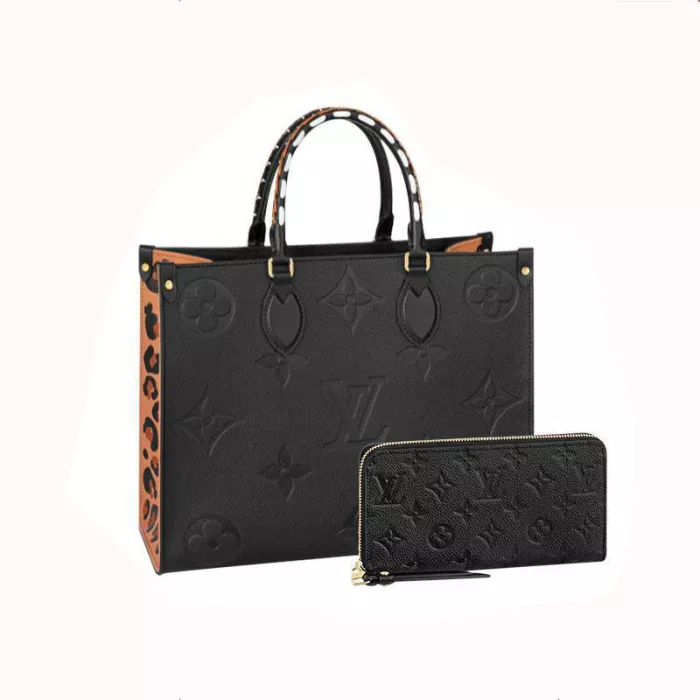 Louis Vuitton OntheGo MM Long Wallet 2 Piece Set Value Ref: M58522 + M61864