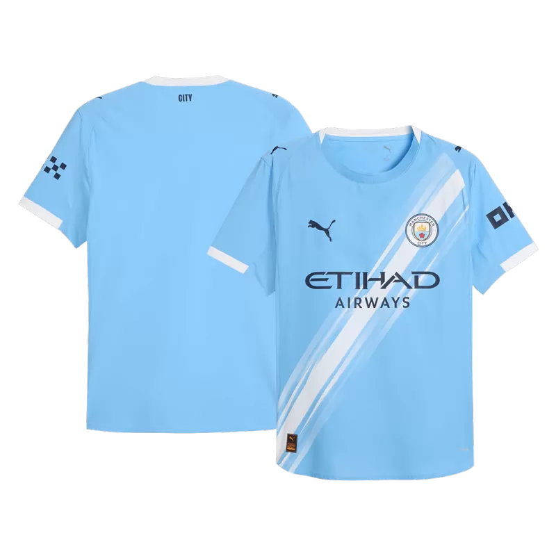 Maglia autentica da casa del Manchester City 2025/26 - Blu
