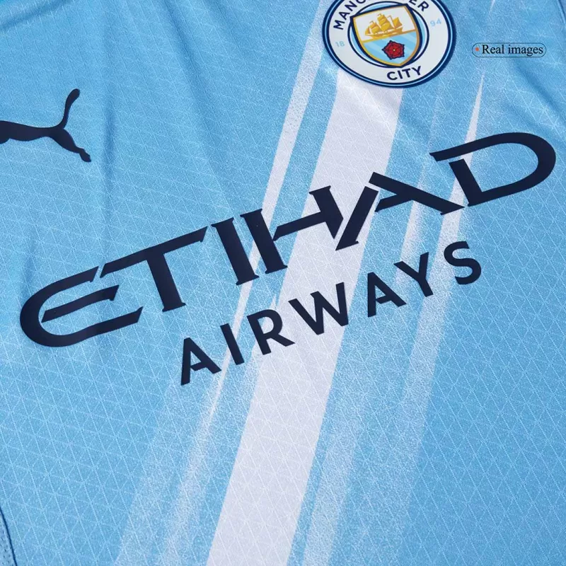 Maglia autentica da casa del Manchester City 2025/26 - Blu