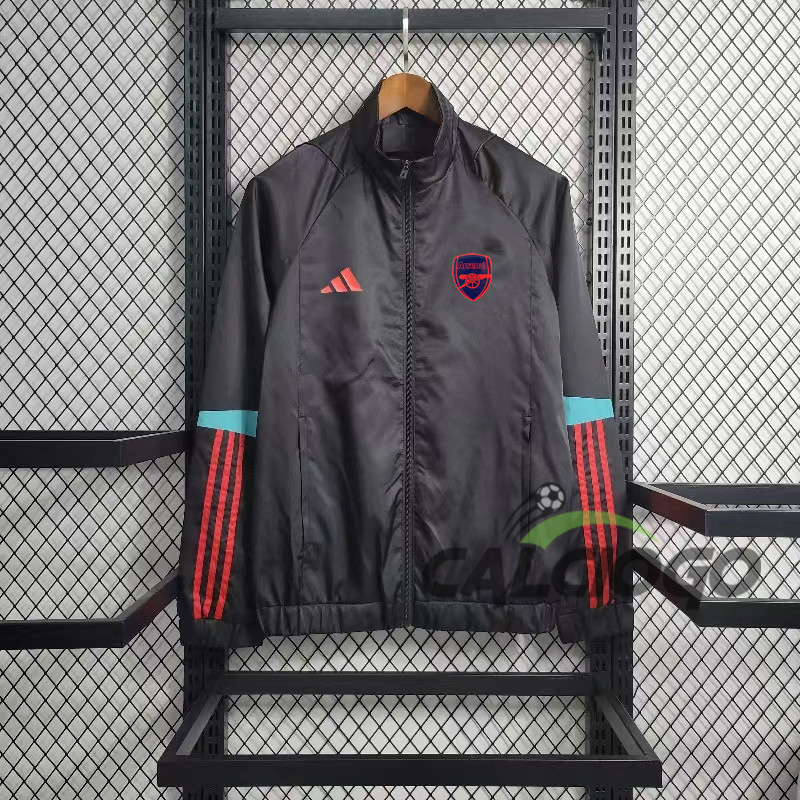Giacca A Vento Arsenal Nero 2023