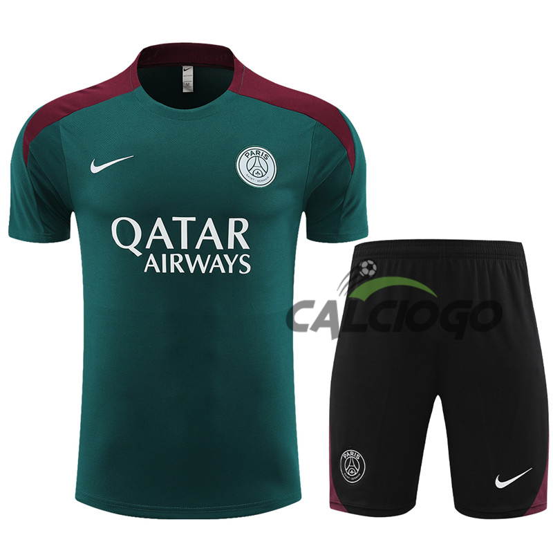 Tuta Maillot Paris PSG Verde Jersey 2024-2025