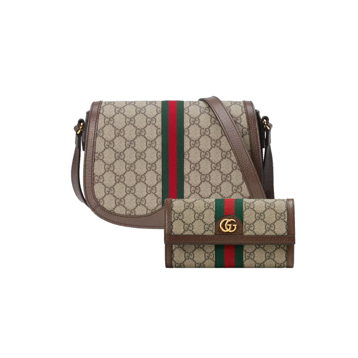 GUCCI GG Supreme canvas MP-IUSE-021+Wallet WG 8745 2-piece set deals