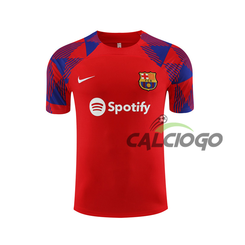 Kit Maglia FC Barcellona Rosso Jersey 2023-2024