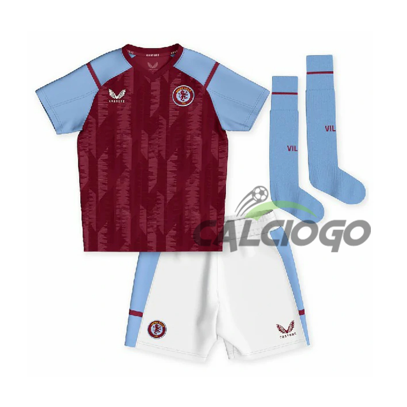 Kit Gara Aston Villa Home Bambino 2023-2024