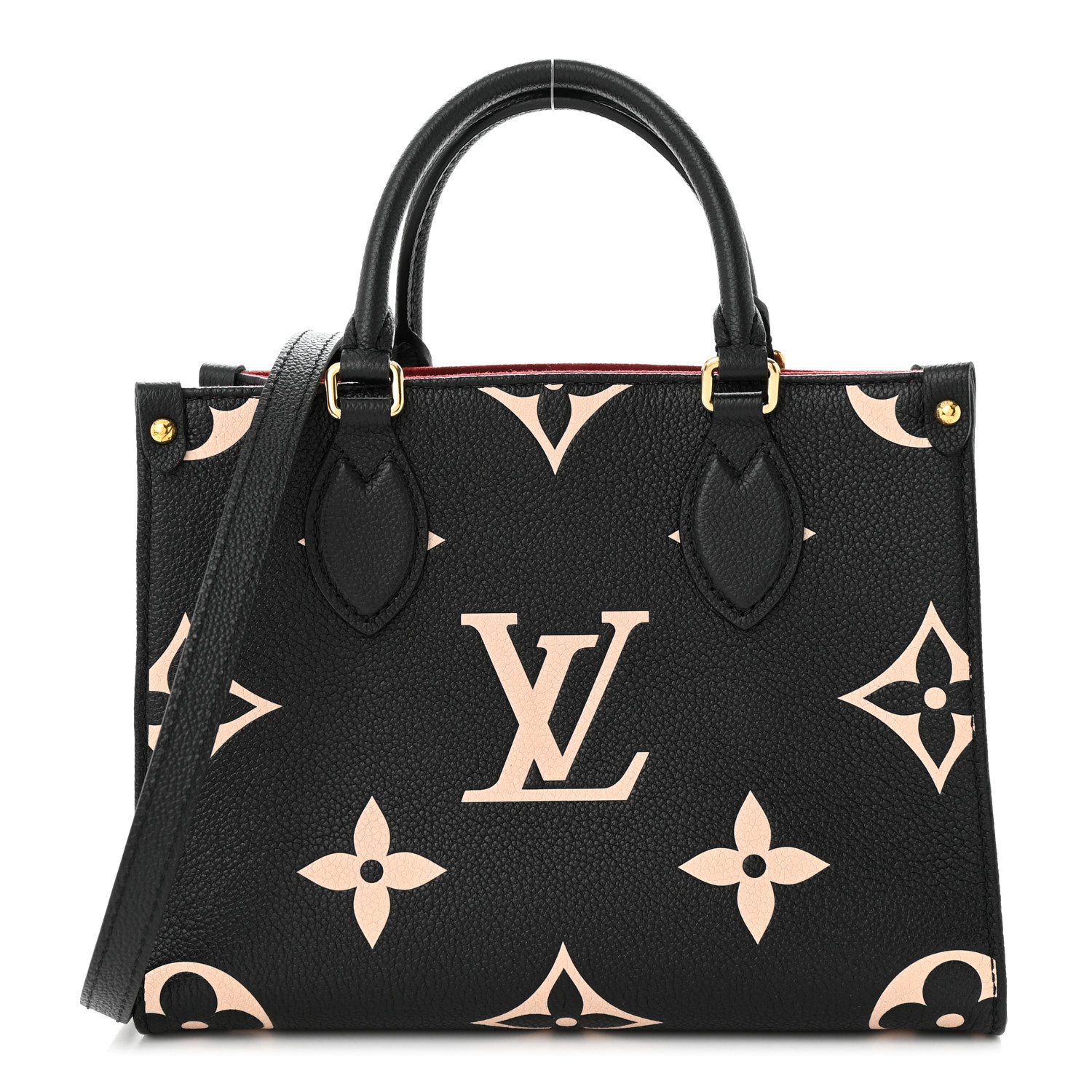 Louis Vuitton Empreinte Monogram Giant Onthego PM Black Beige