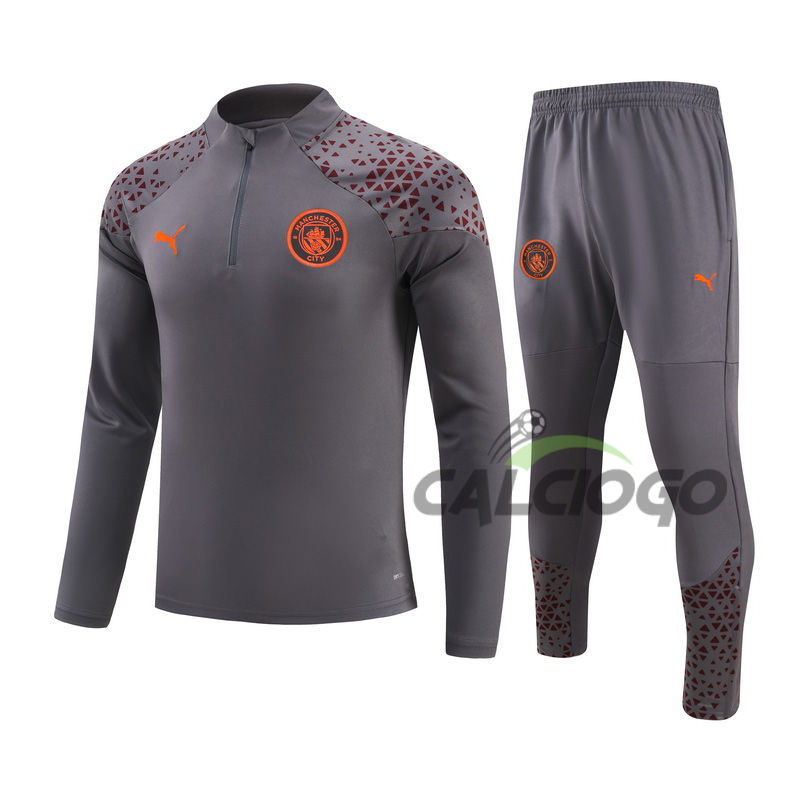 Tuta Calcio Manchester City Felpa Zips 2023-2024