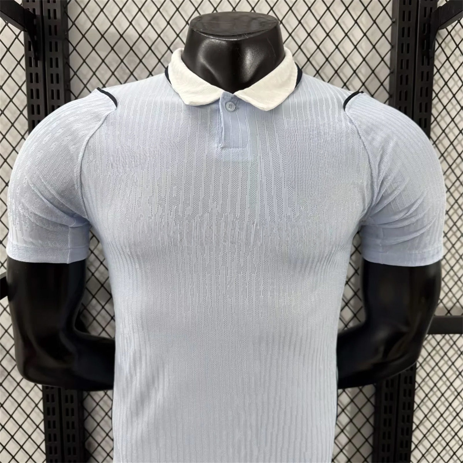 Uruguay soccer jersey breathable fabric detail