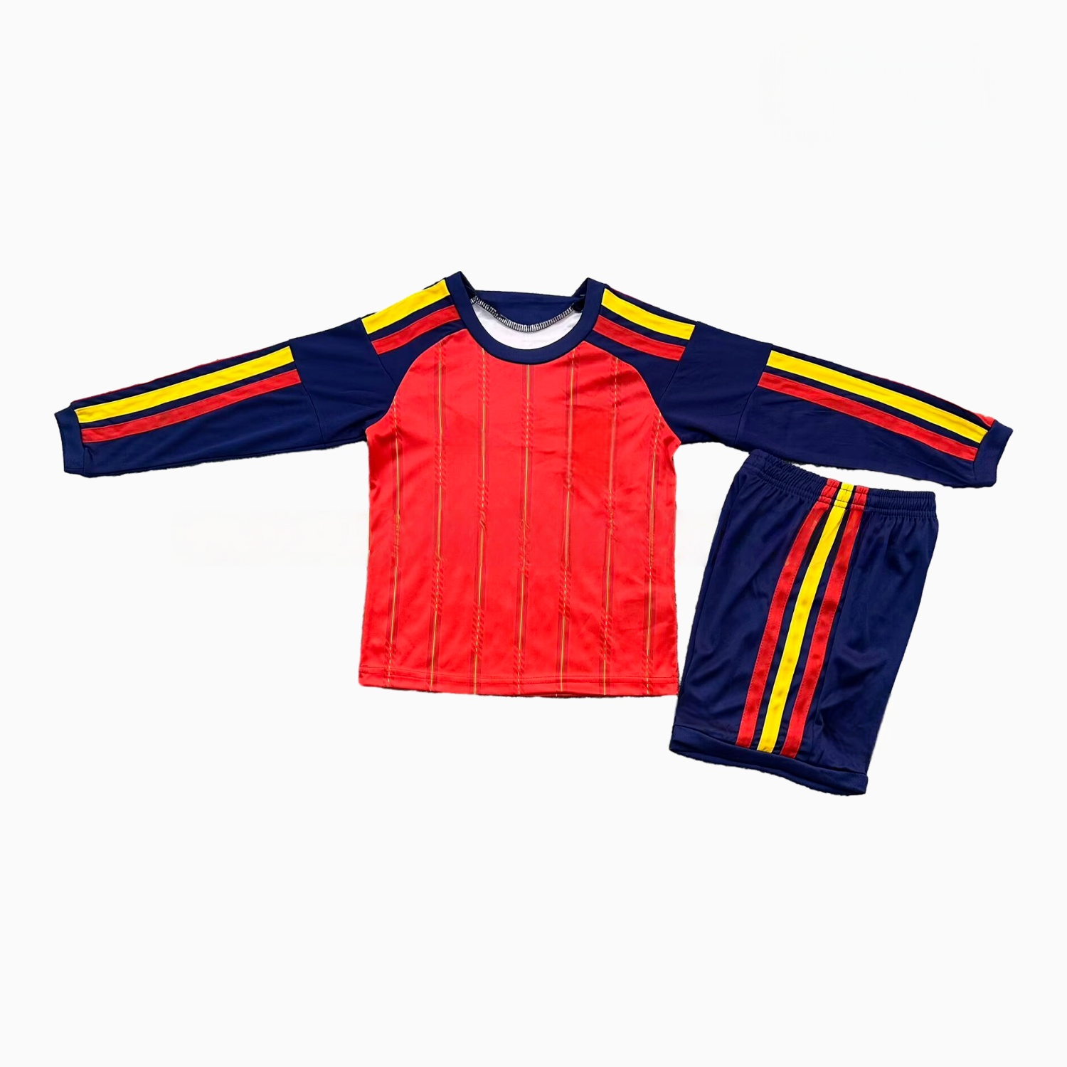 Spain 2026 Home Long Sleeves Kids Kit | Kids Football Set-CKK-1