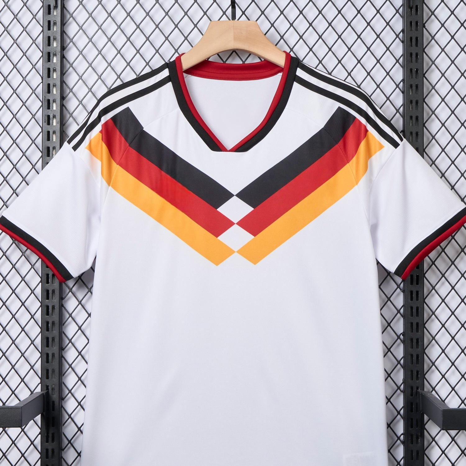Germany soccer jersey breathable fabric detail