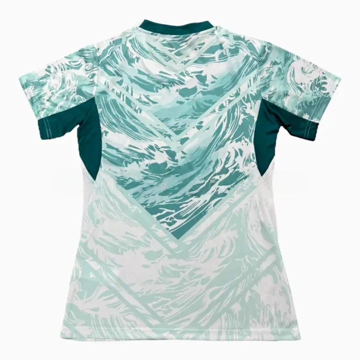 Women's Portugal 2026 Away White And Cyan Jersey