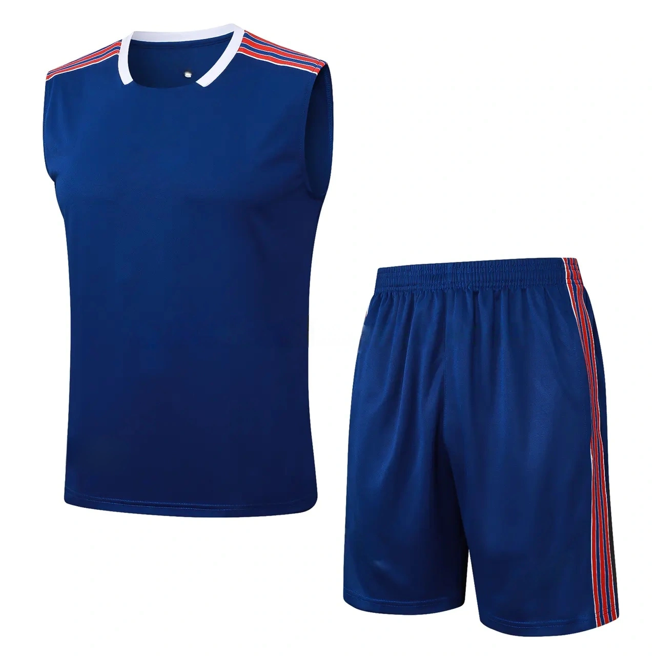Arsenal 25-26 Throwback Trefoil Vest Training Set - Royal Blue Vest and Shorts-CKK-1